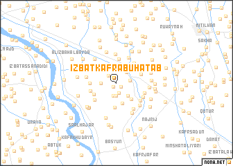 map of ‘Izbat Kafr Abū Ḩaţab