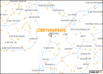 map of ‘Izbat Khūrshīd