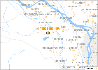 map of ‘Izbat Māhir