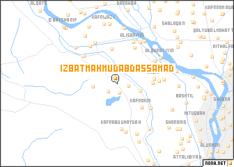 map of ‘Izbat Maḩmūd ‘Abd aş Şamad