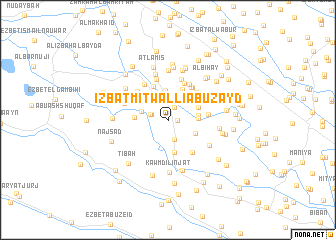 map of ‘Izbat Mitwallī Abū Zayd