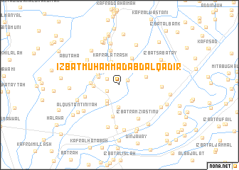 map of ‘Izbat Muḩammad ‘Abd al Qādir