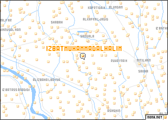 map of ‘Izbat Muḩammad al Ḩalīm