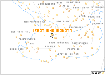 map of ‘Izbat Muḩammadayn