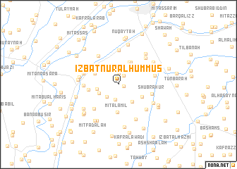 map of ‘Izbat Nūr al Ḩummuş