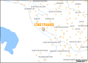 map of ‘Izbat Ruwāq
