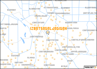 map of ‘Izbat Sa‘d al Jadīdah