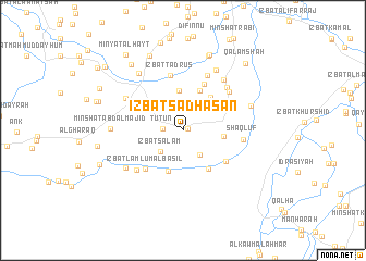 map of ‘Izbat Sa‘d Ḩasan