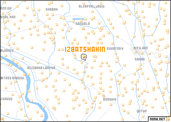 map of ‘Izbat Shāhīn