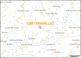 map of ‘Izbat Ţāhir al Lūzī