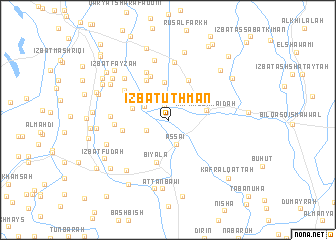 map of ‘Izbat ‘Uthmān