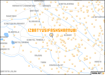 map of ‘Izbat Yūsif ash Sharnūbī