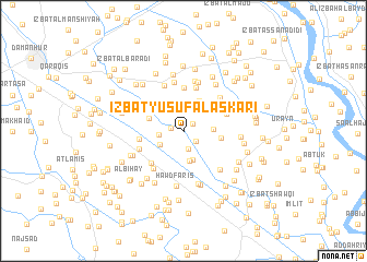 map of ‘Izbat Yūsuf al ‘Askarī
