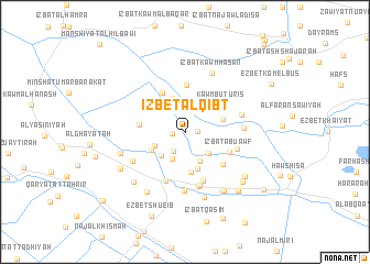 map of ‘Izbet al Qibţ