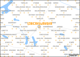 map of Izbica Kujawska