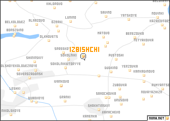 map of Izbishchi