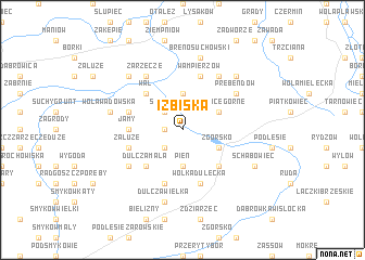 map of Izbiska