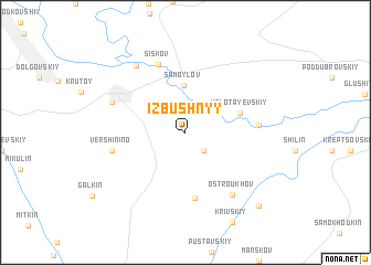 map of Izbushnyy