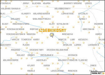 map of Izdebki Kosmy