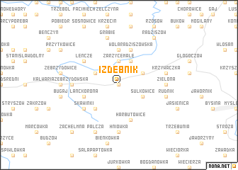 map of Izdebnik