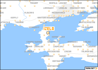 map of Izela