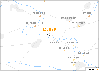 map of Izgrev