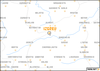 map of Izgrev