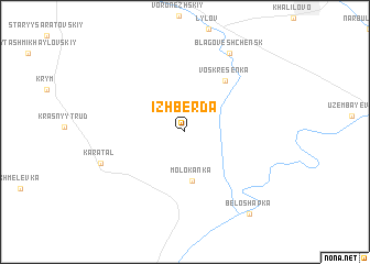 map of Izhberda