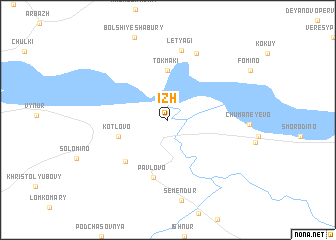 map of Izh