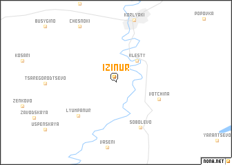 map of Izinur