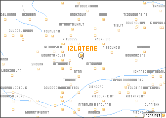 map of Izlatene