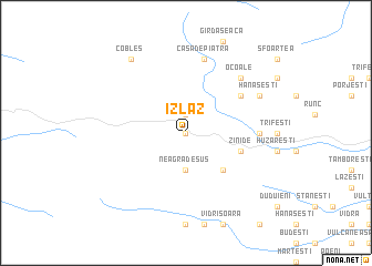 map of Izlaz