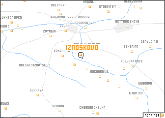 map of Iznoskovo