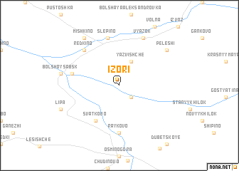map of Izori