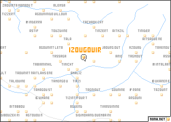 map of Izougouir