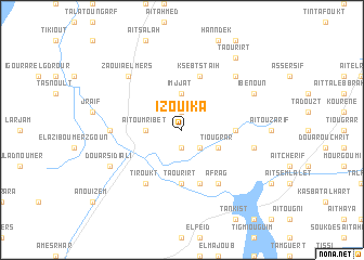 map of Izouika