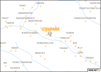 map of Izourhar