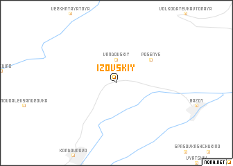 map of Izovskiy
