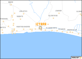 map of Iztapa