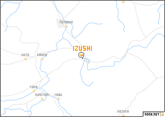 map of Izushi