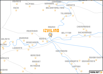 map of Izvilino