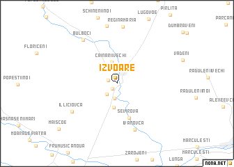 map of Izvoare