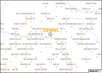map of Izvorul
