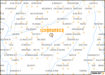 map of Izvoru Rece