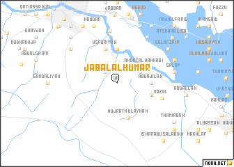 map of Jabal al Ḩumar