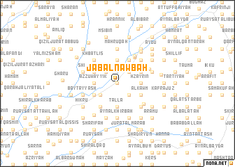 map of Jabal Nawbah
