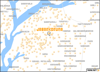 map of Jābar Korūna