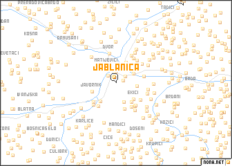 map of Jablanica