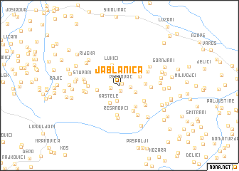 map of Jablanica