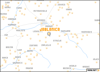 map of Jablanica